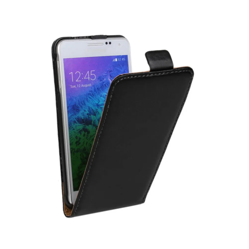 Роскошный чехол из натуральной кожи с откидной крышкой для Samsung Galaxy Alpha G850F G850T G850M