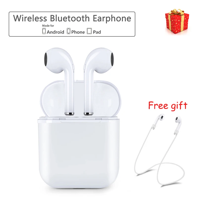 Bluetooth мини двойные наушники IFANS беспроводные гарнитуры с микрофоном для IPhone 8 7 Plus 6
