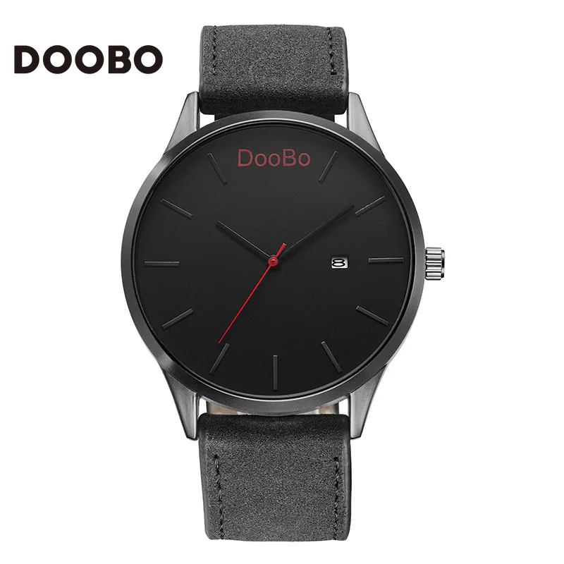 

Top Brand DOOBO Quartz-Watch Concise Men Watch Relogio Masculino Fashion Casual Men Watches Luxury Leather Business Wristwatch