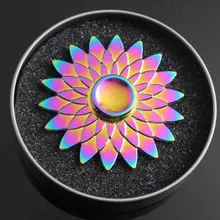 Доступны все цвета радуги, различные цвета металла палец ручной Спиннер, концентрация внимания, СДВГ настольная сенсорная игрушки для снятия стресса ADHD для детей подарок