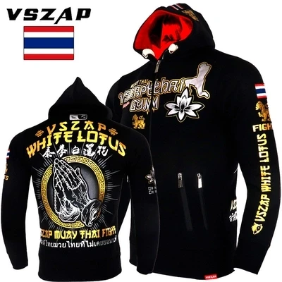 VSZAP ММА худи, зимняя куртка с длинным рукавом Толстовка капюшоном kickboxing боевой шить - Цвет: Model 3
