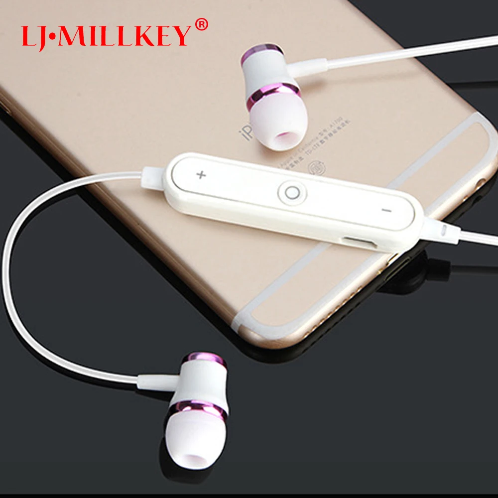 

2018 New In-ear Bluetooth Headset Wireless Earphone With Microphone Earbud For Music And Phone LJ-MILLKEY HD