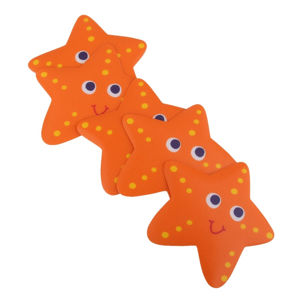 10Pcs Starfish Bathtub Stickers Safety Decals Tread Non Slip Anti-Skid Applique