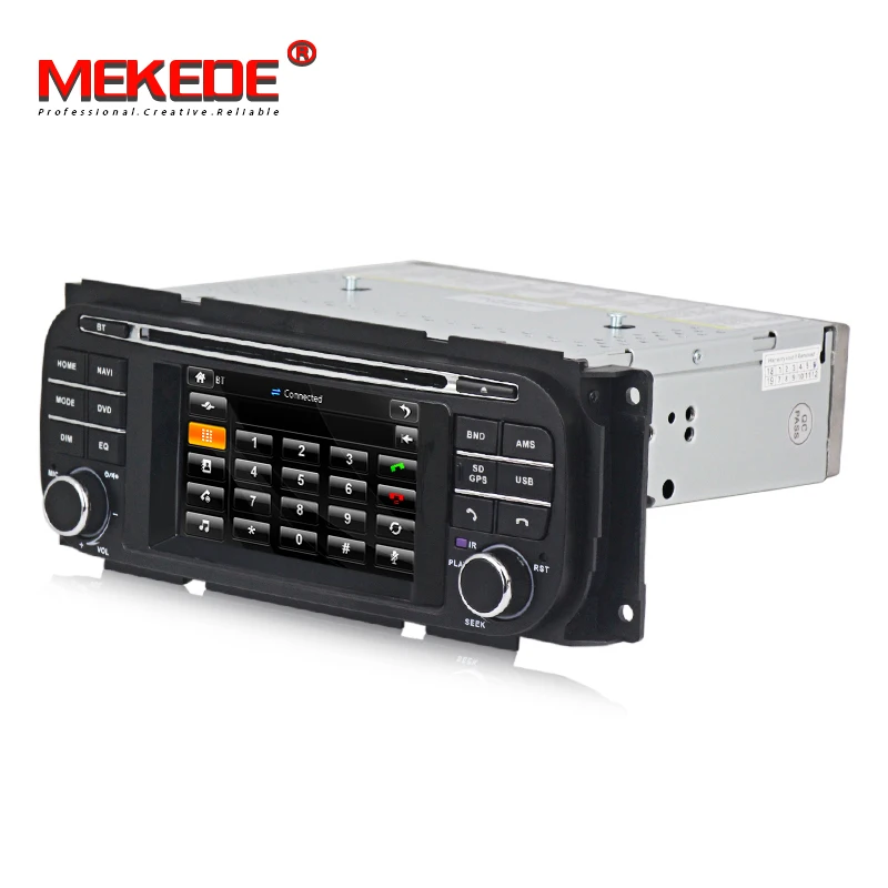 Excellent WinCE 6.0 4.3 Inch Car DVD Player For Chrysler/Dodge/RAM/Jeep/Grand Cherokee With GPS Navigation BT Radio Free Maps 3