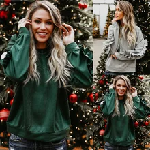 Женские толстовки с капюшоном, толстовки с оборками и рукавами, пуловеры, одежда для хип-хопа, топы