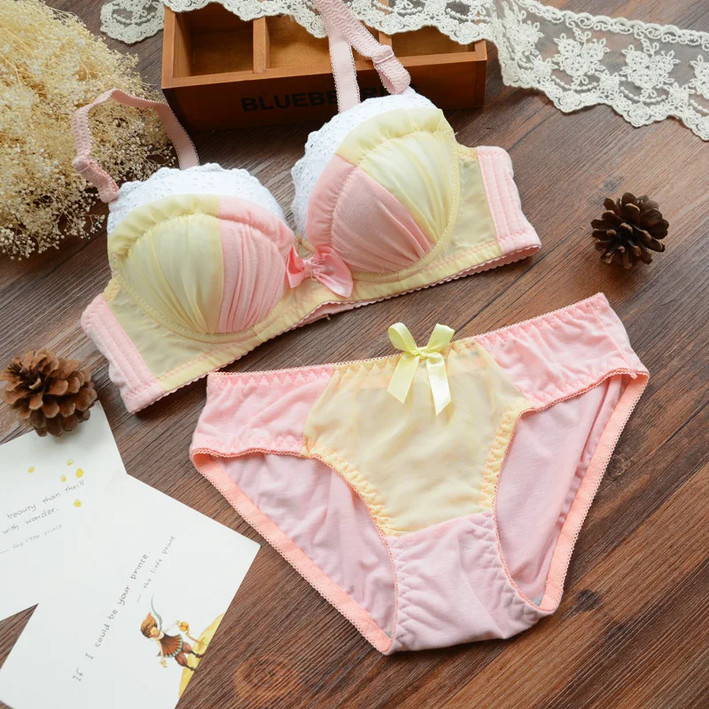 Новинка 2018 Детские тренировочные бюстгальтеры для девочек комплект нижнего