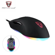 Motospeed V60 RGB игровая мышь для геймера Программирование 5000 dpi USB компьютер 7 кнопок Wried Оптические мыши с подсветкой дышащий светодиодный для ПК Lap