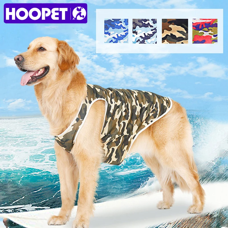 

HOOPET Dog Vest Summer Tshirt Clothes Large Dogs Cooling Coat for Dog Vests Pet Dogs Shirts 3XL-7XL