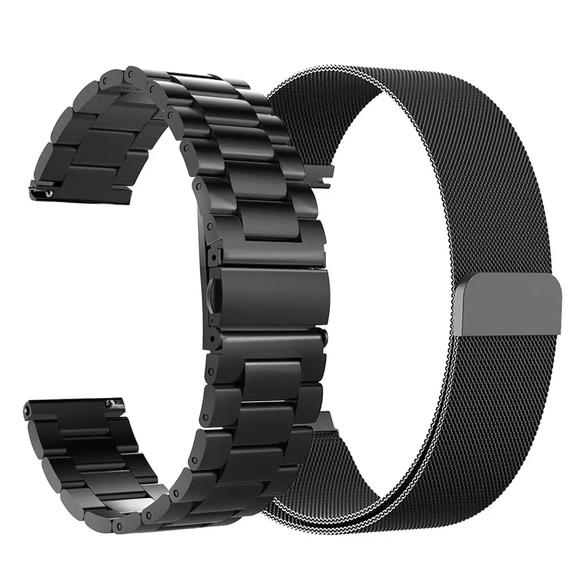 20 мм 22 мм Нержавеющая сталь метал группы + Milanese Loop браслет ремешок для Galaxy Watch Active 40 мм/Galaxy Watch 42mm 46 мм/Шестерни S3
