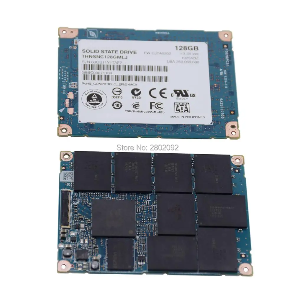 100% nuevo 18 pulgadas SATA LIF 128GB ssd para 2009 macbook air a1304 mc233 mc234 Disco Duro hdd re