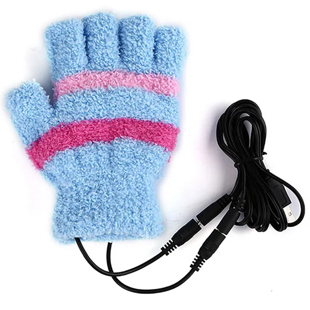 1 Pcs USB Color Mittens Unisex Electric Hand Warmer Winter Heatingin