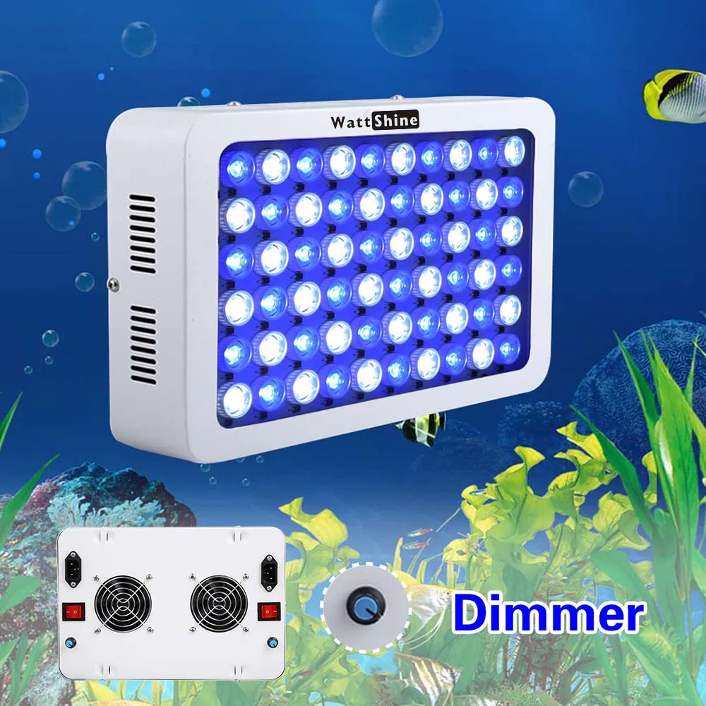 Hot sale Dimmable 60x3W Aquarium lights Free shipping Freshwater fish Coral raising raise plants marine aquarium led lighting (3)