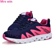 Women sneakers 2017 women running shoes Fly line Damping buffer light Mesh walking Non-slip sport shoes zapatillas mujer