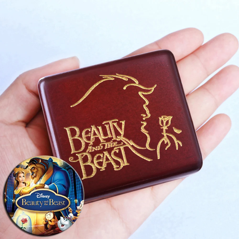 

Sinzyo Handmade Wooden Beauty and the beast Music Box Birthday Gift For Christmas,Birthday,custom engraved personalized gift