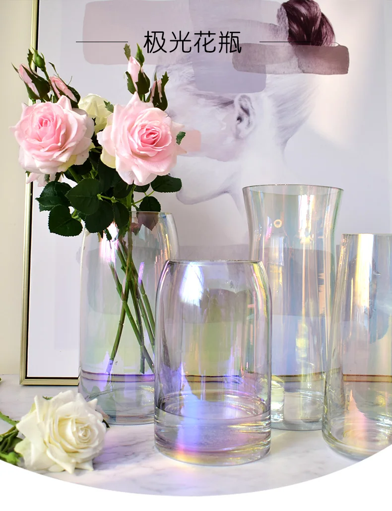 ÐÑпиÑÑ ÐпÑом Colorful Rainbow Vase Dcorative Terrarium Glass Vase Transparent Flower Vases Nordic Decoration Home Hydroponic For Wedding ÐÑcrape Ð HTB1ZZq3adzvK1RkSnfoq6zMwVXar