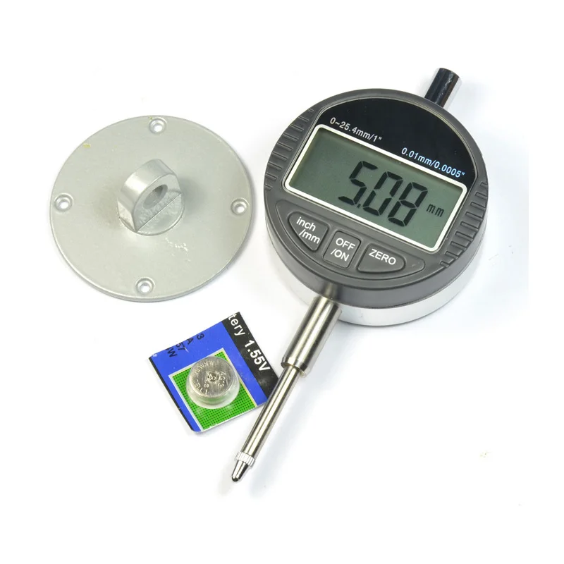 0.01mm/0.0005" Range 0 24.5mm/1" Gauge Digital Dial Indicator Precision