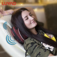 LUYAO 16/8 роликами Shiatsu Отопление Массажная подушка для шеи автомобильный домашних электрических магнит заднюю часть тела массажер Массажер подушка