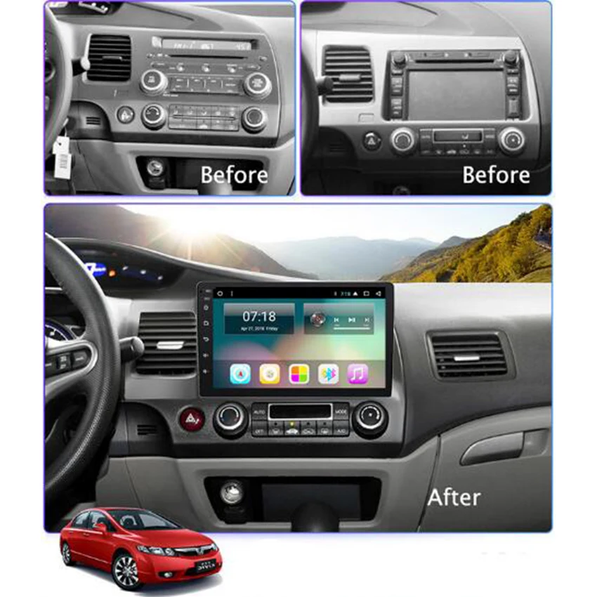 Discount YESSUN For Honda Civic 2006~2011 Car Android Multimedia Player GPS Navigation Big Screen AUTO Radio Bluetooth 0