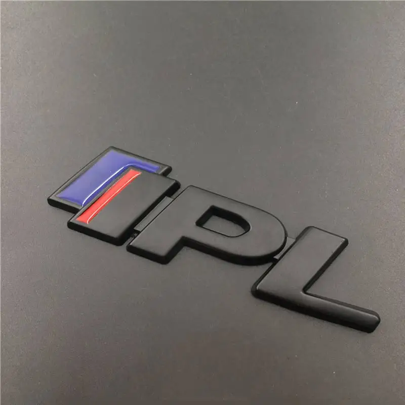 Для Infiniti IPL наклейка Передняя решетка эмблема Q50 FX35 G35 G37 QX70 FX37 Q45 автомобильный Стайлинг металлический Tunk значок внешние аксессуары - Название цвета: Sticker-black