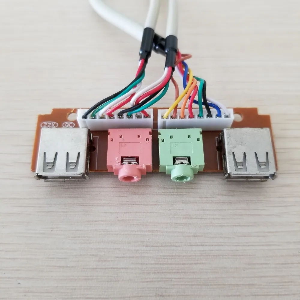 Настольный компьютер шасси Передняя панель I/O USB2.0 AC97/HD аудио микрофон наушники 3 5
