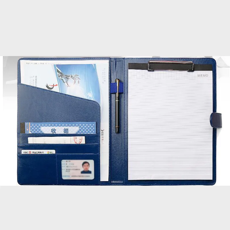 Высококачественная портативная папка для файлов из искусственной кожи А4