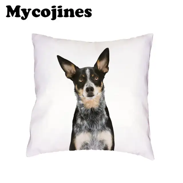 Hot Sale White Throw Cushion Cover Golden Retriever Siberian Husky