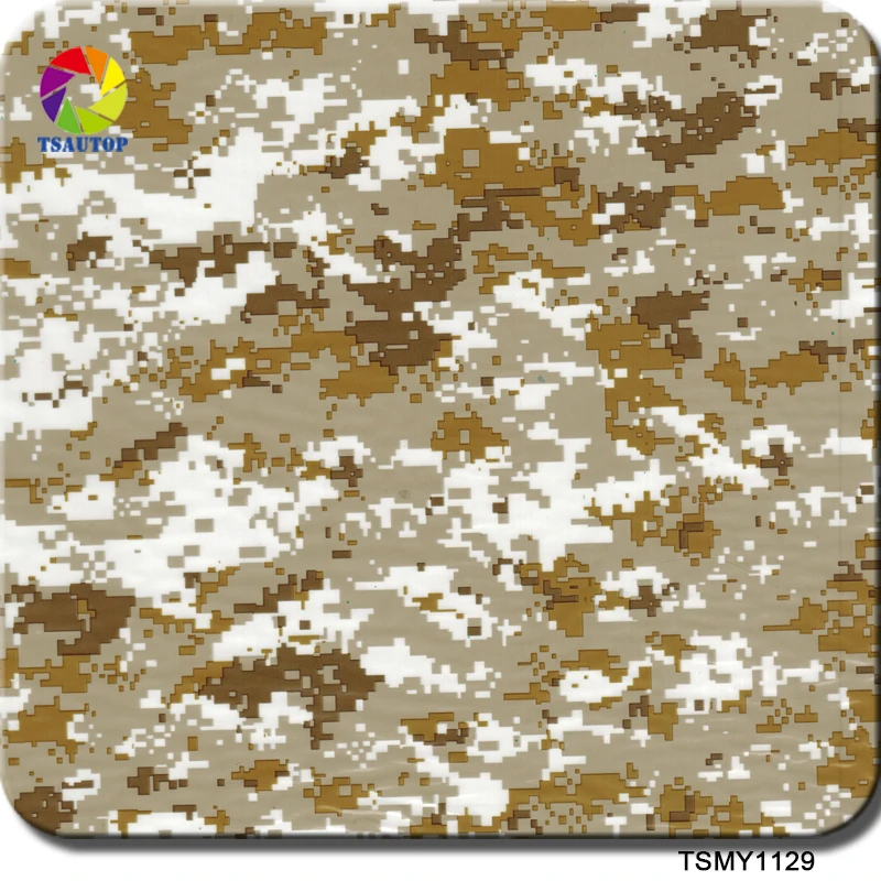 

Free shipping 0.5*2m/10m camo TSMY1129 hydrographic film water transfer printing film