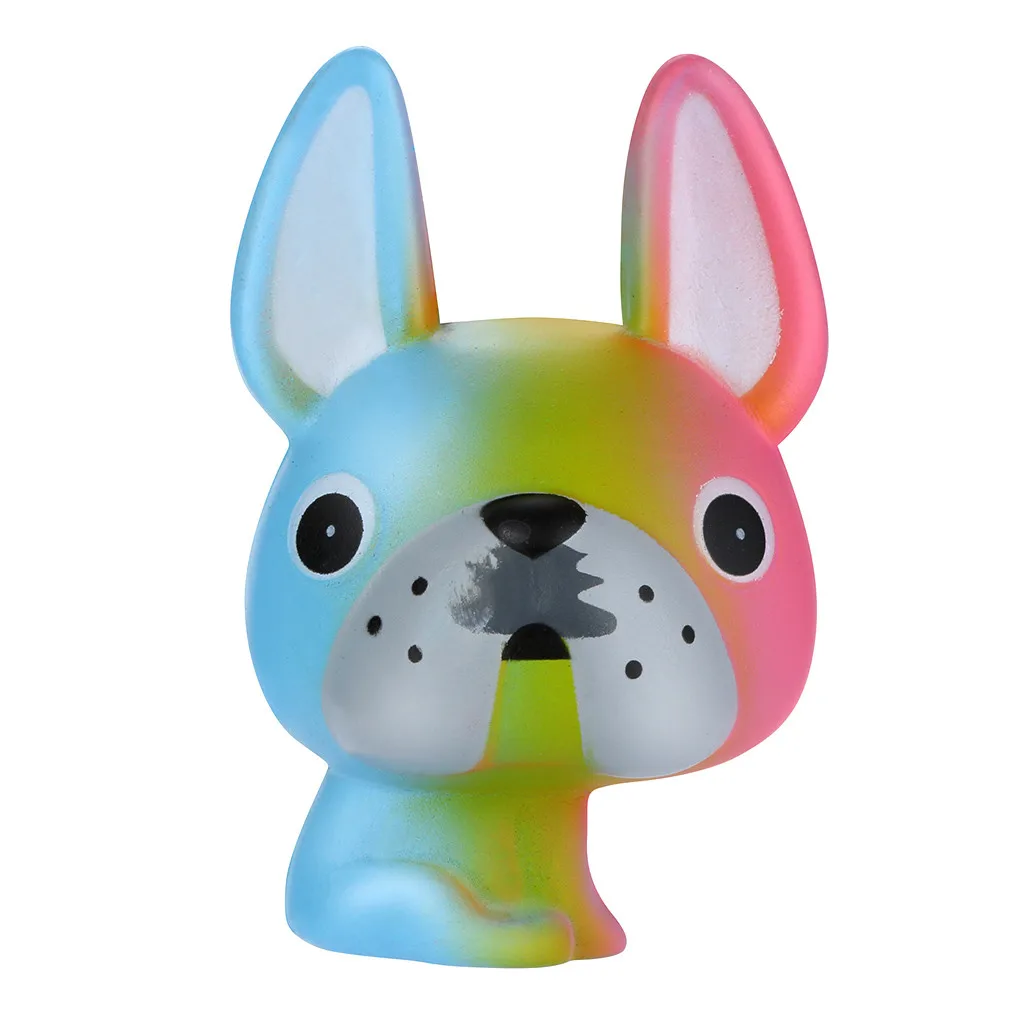 Мягкий Радужный мультяшный крем для щенка ароматизированный медленно поднимающийся снятие стресса сжимаемые игрушки для детей игрушки