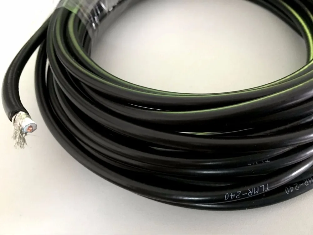 RF coaxial cable LMR 240 LMR240 cable Low Loss Wires Black 10m 30ft