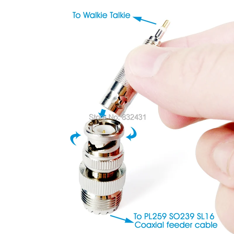 RF coaxial connector Test Adapter for Motorola GP328 7