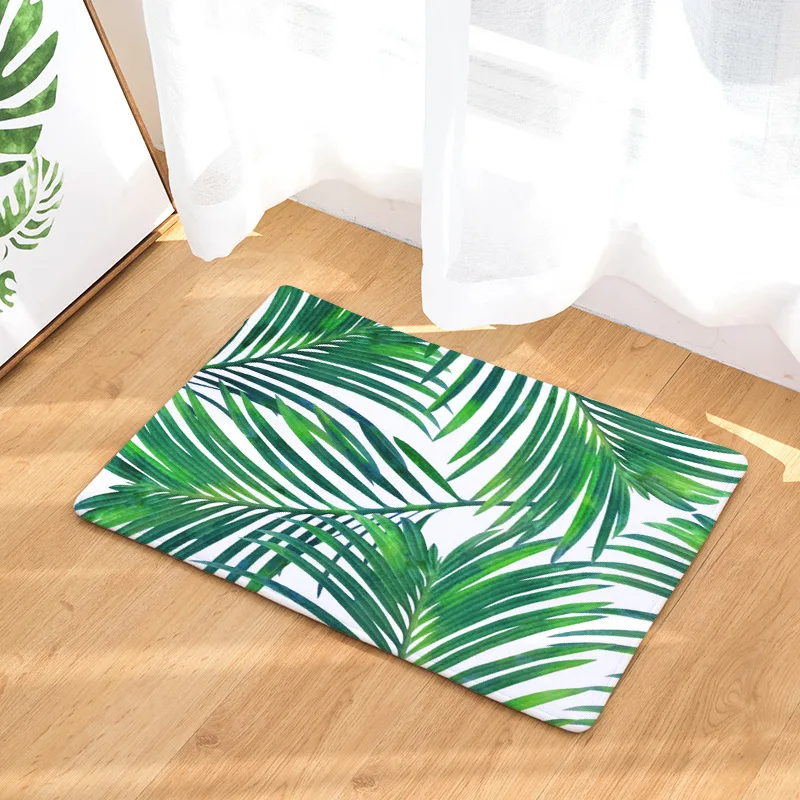 FUNBAKY 1 шт. тропический с листьями тропического леса нескользящий коврик для ванной комнаты ковер tapis de bain - Цвет: 12