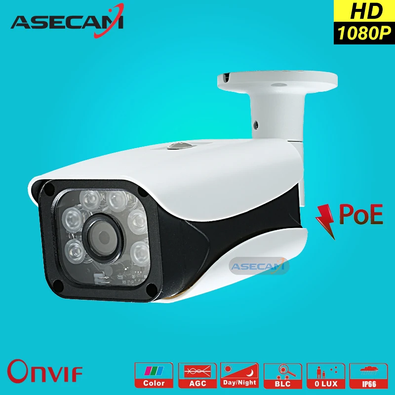 New 2MP IP Camera 1080P poe Security Home CCTV IR Array LED Bullet Metal Waterproof Outdoor Onvif Network Surveillance Camera camera : image New 2MP IP Camera 1080P poe Security Home CCTV IR Array LED Bullet Metal Waterproof Outdoor Onvif Network Surveillance Camera camera