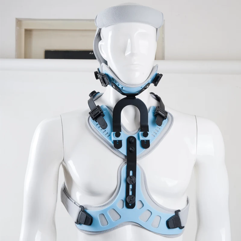 Free Shipping Adult Head Neck Orthosis Surgery Cervical Thoracic Stent Fracture Fixation Rehabilitation Brace Cervical Traction