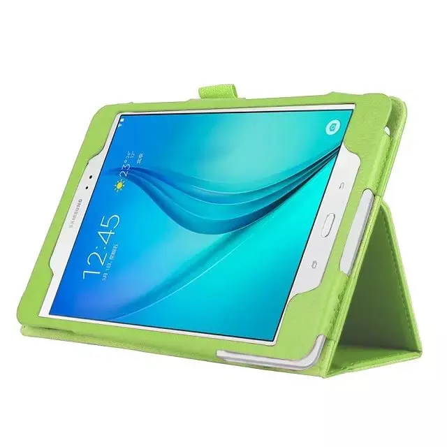 Чехол из ПУ кожи для samsung Galaxy Tab A 8,0 T350 T355 чехол-подставка с личи для samsung TabA 8,0 SM-T350 SM-T355 чехол s - Цвет: green