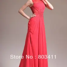 Новое красное сексуальное Великолепное Кружевное длинное вечернее платье с бусинами