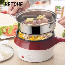 Многофункциональная мини-электрическая сковорода BETOHE, низкая мощность, для приготовления лапши, горячий горшок, для студенческого общежития, Артефакт 1-2 человек, электрическая кастрюля ВОК