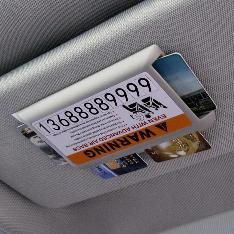 Buy Car Sun Visor Card Holder Storage Box Business