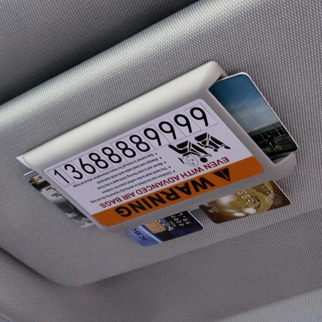 Buy Car Sun Visor Card Holder Storage Box Business
