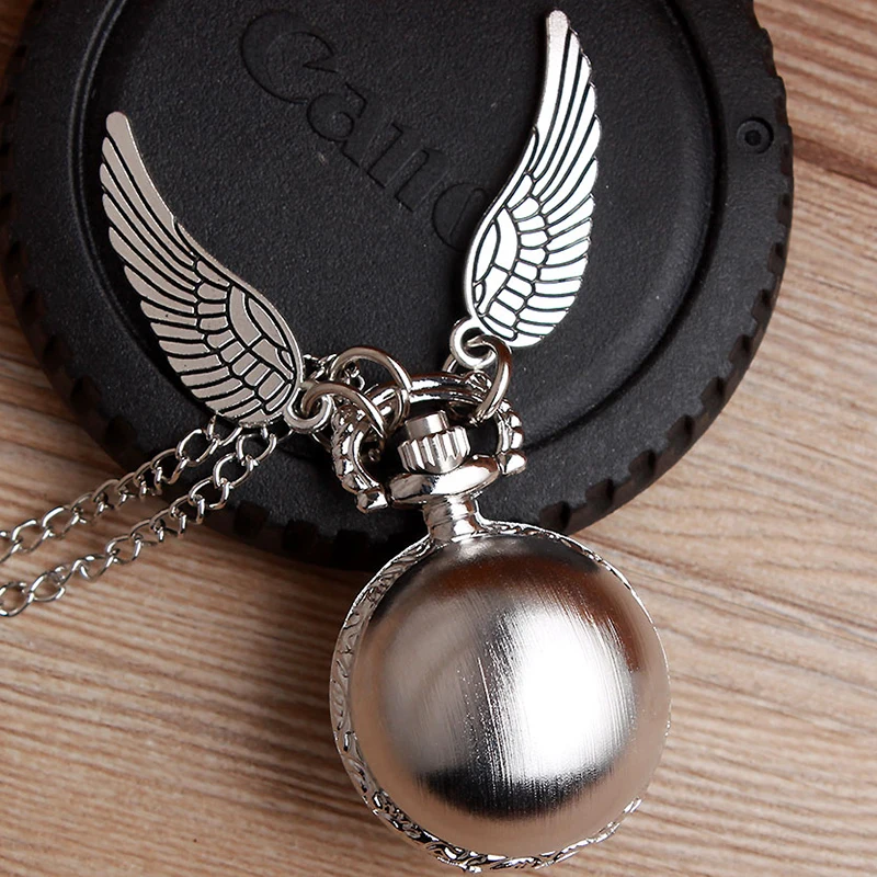 

Vintage Harry Potter Necklace Pocket Watch Snitch Ball Silver Bronze Antique Fob Watch Chain Pendant Men Women Harry Fans' Gift