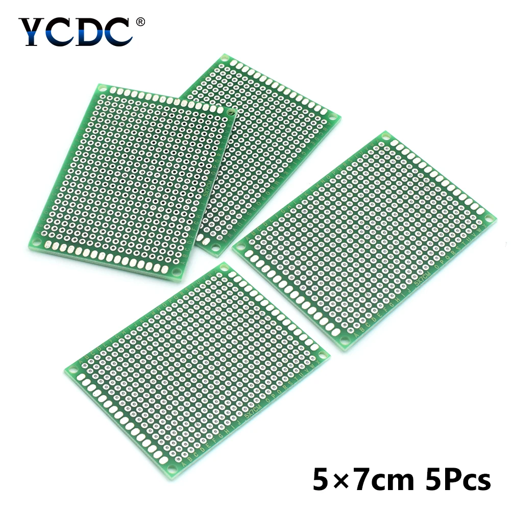 

8 Sizes PCB Prototyping Printed Circuit for large medium and small projects Board Double-sided Strip Breadboard Fits