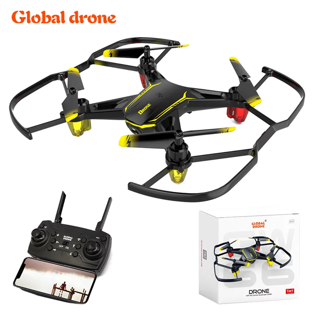 

Global Drone GW66 Mini Drone With 480P WIFI FPV Camera RC Quadcopter Toys Quadcopter Helicopter RC Remote Control Toy