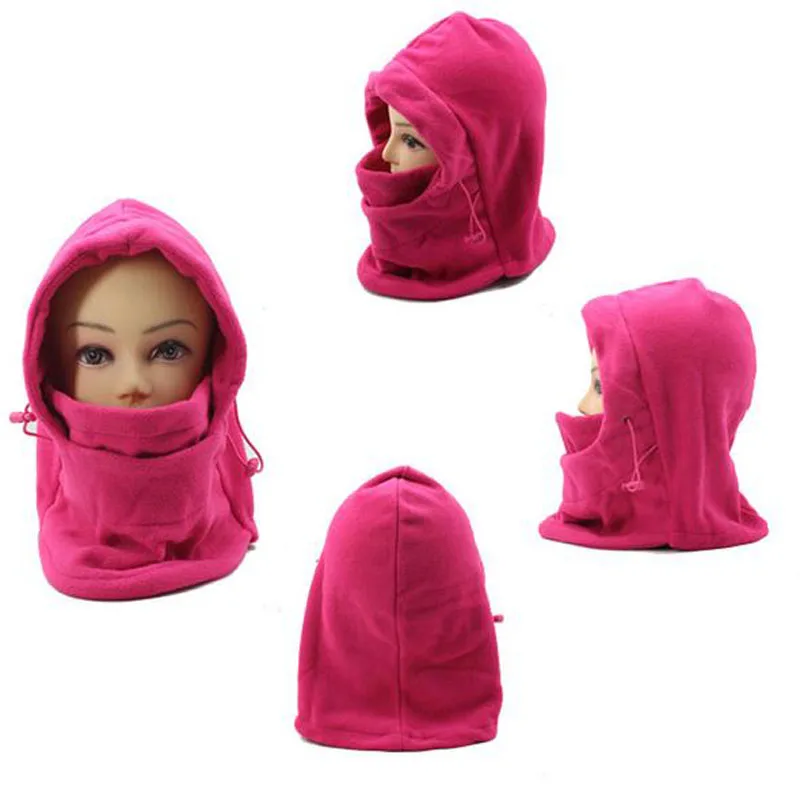 

2017 HOTSALE orange Solid Color Winter Masks Ski Mask Winter Warm Hat Windproof Cycling Fleece Hat Windproof warm cap