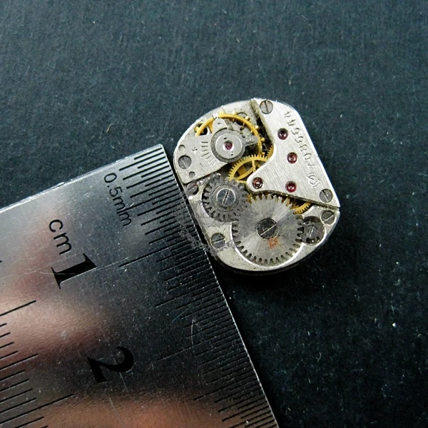 13x18 мм настоящие винтажные использованные паровые панк прямоугольные часы механизм антикварный серебряный Кабошон DIY поставки 1830056