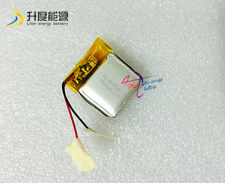 

SD 3.7v lithium polymer battery 453030 300mah polymer lithium Tablet polymer battery