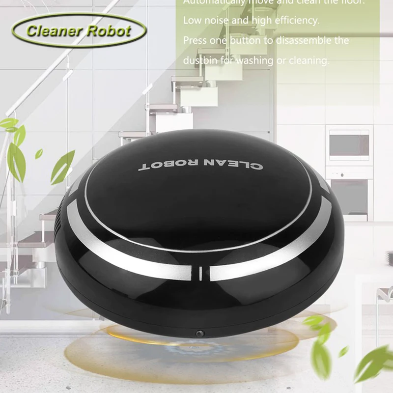 

Mini Smart Cleaner Robot Vacuum Intelligent Electric Wireless Automatic Multi-directional Round Sweeping Robot Household Clean