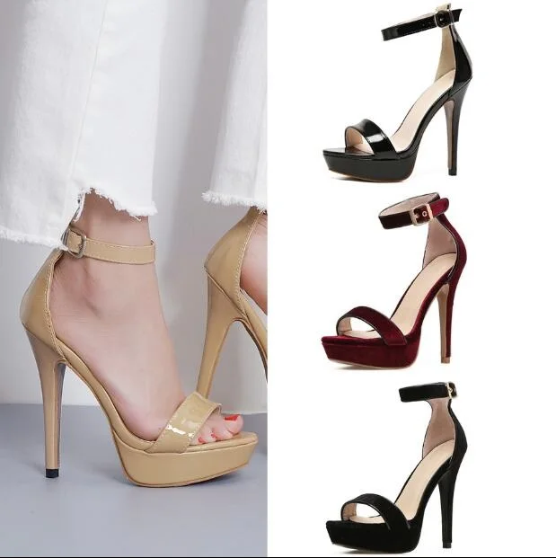 Sexy-Wine-Red-Platform-Sandals-Women-Velvet-Ankle-Strap-High-Heel-Dress-Shoes-Cut-out-Peep (1)