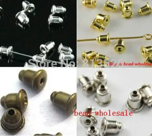 OMH оптовой новых 100 шт. bullet plug назад DIY выводы серьги пробки 6x5 мм U Палочки Цвет