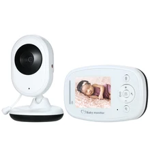2.4 Inches Color LCD Wireless Baby Monitor with Security Camera Night Vision 2 Way Audio Talk Temperature Monitoring Baby Care
