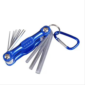 

Folding Internal Hexagonal Wrench Set Metric Hex Screwdriver Portable Tool Set