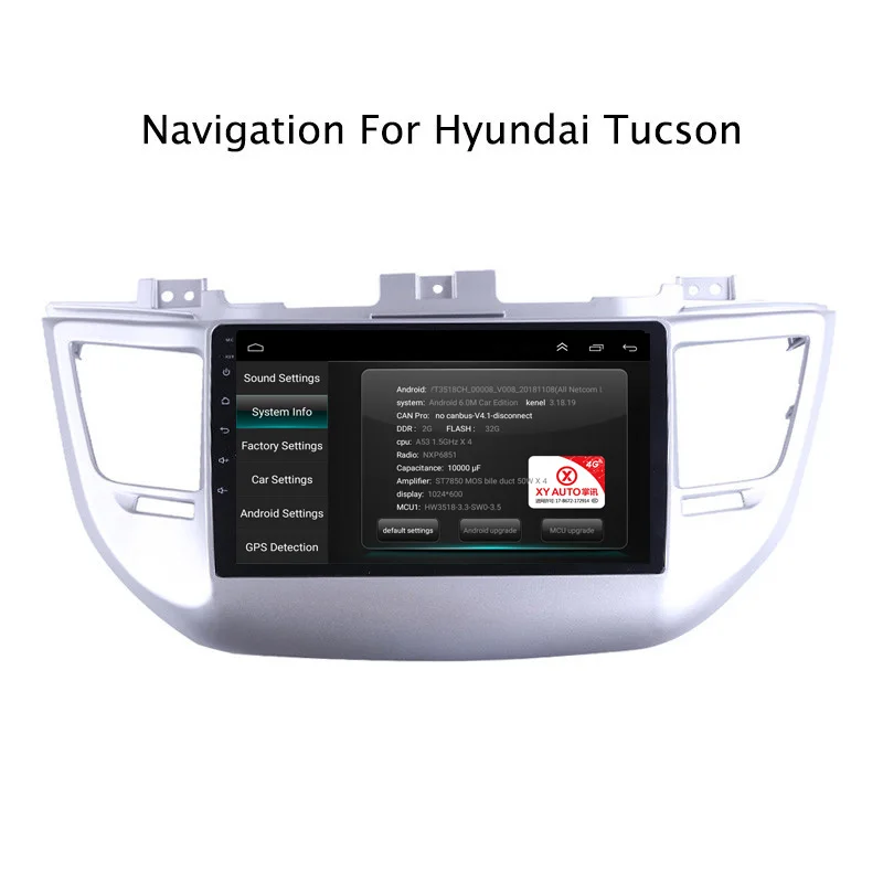 NAVITOPIA 9 дюймов 4G LTE wifi головное устройство для hyundai Tucson 2015 2016 2017 Android 6 0 2G + 32G